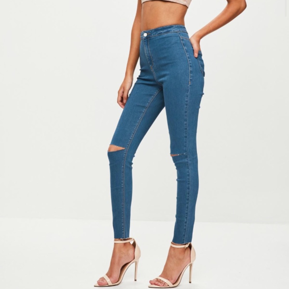 High waisted jeggings